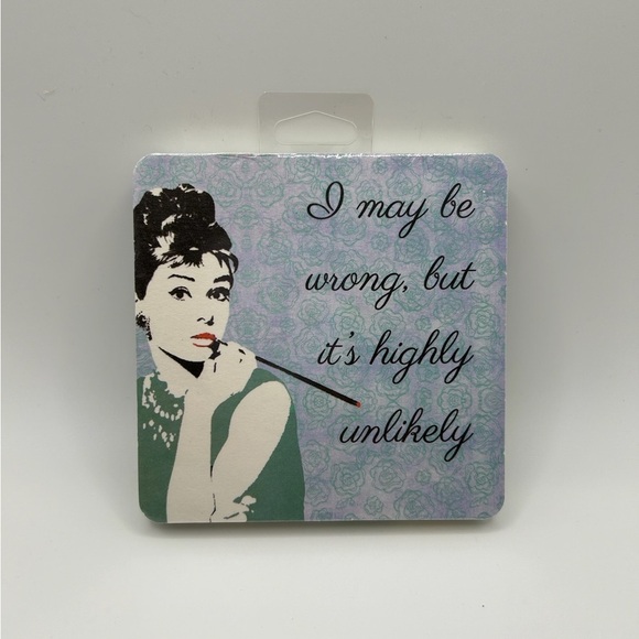Other - Decorative Hepburn Inspired Coasters (pack includes 6 paper coasters)